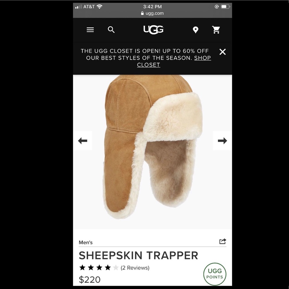 UGG Sheepskin trapper